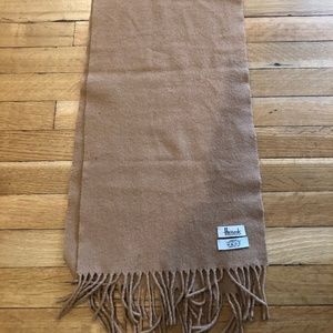 Harrod's Fringed 100% Wool Scarf